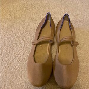 Women's Tan Mary Jane Flats